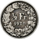 Suisse, 1/2 Franc, 1920, Bern, Argent, TB+, KM:23 - Autres & Non Classés