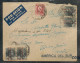 ESPAÑA - SPAIN 1932 SOBRE Alfonso XIII -  II República - De PONTEVEDRA A RIO DE JANEIRO -Yv. 495 X4+559 Ver DESCRIPCION - Cartas & Documentos