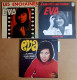 Disque Vinyle 45T - EVA ‎– Lot De 3 Disques - Disco, Pop