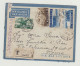 BUSTA CON LETTERA - VIA ALA LITTORIA - RACCOMANDATA ADDIS ABEBA SUCC. 2 DEL 1938 WW2 - Marcofilie (Luchtvaart)