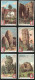 6 Sammelbilder Liebig, Serie Nr.: 710, Berühmte Felsen, Schweiz, Schlesien, Griechenland, Guatemala, Böhmische Schwe  - Liebig