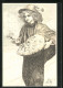 Künstler-AK Leipzig, Margueritentag 11.2.1911, Blumenmädchen  - Sonstige & Ohne Zuordnung