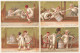 Chromo Liebig 4 Chromos (4/6) De La Série S_0136 Pierrots 1883 - Liebig