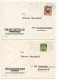 Germany, Berlin 1960'-1970's 4 Covers To Wiesbaden-Biebrich With Mix Of Stamps And CDS Machine Cancels - Brieven En Documenten