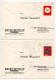 Germany, Berlin 1960'-1970's 4 Covers To Wiesbaden-Biebrich With Mix Of Stamps And CDS Machine Cancels - Brieven En Documenten