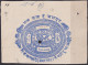 F-EX33796 INDIA REVENUE SEALLED PAPER CUT FEUDATARY STATE OF JAIPUR.  - Dienstmarken