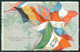 Militari Propaganda WW1 WWI Alleati Bandiere Cartolina XF8461 - Other & Unclassified