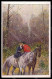 Artist Signed A. Mailick Sidesaddle Lady Horse Couple Serie 298 Postcard VK6917 - Sonstige & Ohne Zuordnung