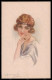 Artist Signed Bompard Fashion Glamour Lady Serie 955-3 Postcard VK6379 - Sonstige & Ohne Zuordnung