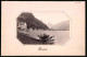 Fotografie Unbekannter Fotograf, Ansicht Flüelen, Seeblick Mit Ortsansicht Um 1885, Foto In Passepartout Eingesteckt  - Lieux