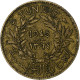 France, Tunisie, Muhammad VI, Franc, 1945, Paris, Bronze-Aluminium, TTB, KM:247 - Other & Unclassified