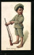 AK Kleiner Junge In Uniform Mit Gewehr, Kinder Kriegspropaganda  - Oorlog 1914-18