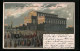 Lithographie Hannover, Eröffnung Des Hoftheaters 1852, Auffahrt Des Hofes  - Theater