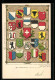 AK Wappen Von Luzern, Graubünden, Aargau  - Genealogie