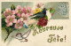 Delcampe - DESTOCKAGE Avant Fermeture Boutique T BON LOT 100 CPA FANTAISIE  GAUFREE  (toutes Scannées ) - 100 - 499 Postcards