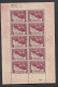 Belgique Cob N°253 Feuille De 10 Timbres N** ( Charniere Au Quatre Coins Du Bloc ) - Unused Stamps