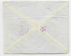 FRANCE GANDON 10FR VIOLETX2+ PA 100FR+1FR BLASON LETTRE REC AVION STRASBOURG 1953 POUR USA AU TARIF - 1945-54 Marianne De Gandon