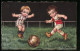 Künstler-AK E. Colombo: Jungs Beim Fussball Spielen  - Colombo, E.