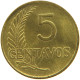 PERU 5 CENTAVOS 1963 UNC #t030 0179 - Pérou