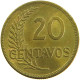 PERU 20 CENTAVOS 1944 UNC #t030 0107 - Pérou