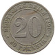 KAISERREICH 20 PFENNIG 1890 G #t029 0301 - 20 Pfennig