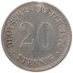 KAISERREICH 20 PFENNIG 1874 F #t029 0277 - 20 Pfennig