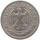 GERMANY WEIMAR 50 REICHSPFENNIG 1931 D #t030 0267 - 50 Renten- & 50 Reichspfennig