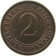 GERMANY WEIMAR 2 RENTENPFENNIG 1924 F #t030 0349 - 2 Rentenpfennig & 2 Reichspfennig