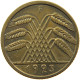 GERMANY WEIMAR 10 RENTENPFENNIG 1923 F #t030 0495 - 10 Rentenpfennig & 10 Reichspfennig