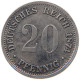 GERMANY EMPIRE 20 PFENNIG 1874 B #t030 0409 - 20 Pfennig