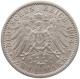GERMANY EMPIRE 2 MARK 1904 MECKLENBURG SCHWERIN #t028 0549 - 2, 3 & 5 Mark Zilver