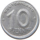 GERMANY DDR 10 PFENNIG 1948 A MINTING ERROR OFF-CENTER #t030 0445 - 10 Pfennig