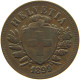 SWITZERLAND 2 RAPPEN 1899 #t031 0153 - 2 Centimes / Rappen