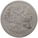 RUSSIA EMPIRE 20 KOPEKS 1867 #t031 0199 - Rusia