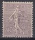 TIMBRE FRANCE SEMEUSE LIGNEE 30c N° 133 NEUVE * GOMME AVEC CHARNIERE - COTE 200 € - 1903-60 Sower - Ligned