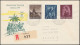 Liechtenstein 362-364 Weihnachten 1957 Satz Auf Schmuck-R-FDC VADUZ 16.12.57 - Storia Postale