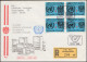 Österreich 40 Jahre UNO Als Viererblock Auf Schmuck-R-FDC 26.6.19854 - Lettres & Documents