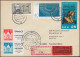 Wermsdorf-Messebrief Phiatelia'81 Frankfurt/Main Eil-R-Brief OSCHATZ 10.11.1981  - Briefmarkenausstellungen