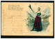 Lyrik-AK Frau In Bayerischer Tracht, Gedicht Auf De Bergla ..., TEGERNSEE 1899 - Costumes