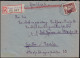 227 Bebel Als EF Auf R-Brief Not-R-Zettel FROSE (ANHALT) 5.1.1949 N. HALLE/SAALE - Storia Postale