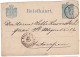 1879 Briefkaart Kon. Willem III 5 Cent Blauw (NVPH 19) Met Transitstempel : PAYS-BAS PAR ANVERS - Marcofilia
