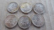 6 PIECES DE 0.5 F ARGENT 1913/1914/1917/1918 - 50 Centimes