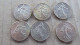 6 PIECES DE 0.5 F ARGENT 1913/1914/1917/1918 - 50 Centimes