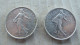 2 PIECES DE 5 F ARGENT 1961/1962 - 5 Francs