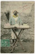 Marchand De Nougats (derrière Son étal Pliable) Balai De Plume Et Balance Romaine) Circulé 1909 Depuis Zarzis, Tunisie - Street Merchants