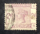 GB75 Victoria  2 P Violet YT 78 Couronne Oblitéré - Used Stamps