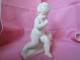 Delcampe - Superbe Statuette D'un Chérubin/enfant Assis - Plaster