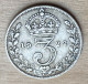 1922 Great Britain .500 Silver Coin 3 Pence,KM#813A,7263 - Andere & Zonder Classificatie