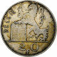 Belgique, 20 Francs, 20 Frank, 1949, Argent, TTB+, KM:141.1 - 20 Francs