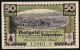 Notgeld Lehesten 1921, 50 Pfennig, Lehesten, Teilansicht, Bismarckturm Auf Dem Wetzstein  - [11] Lokale Uitgaven